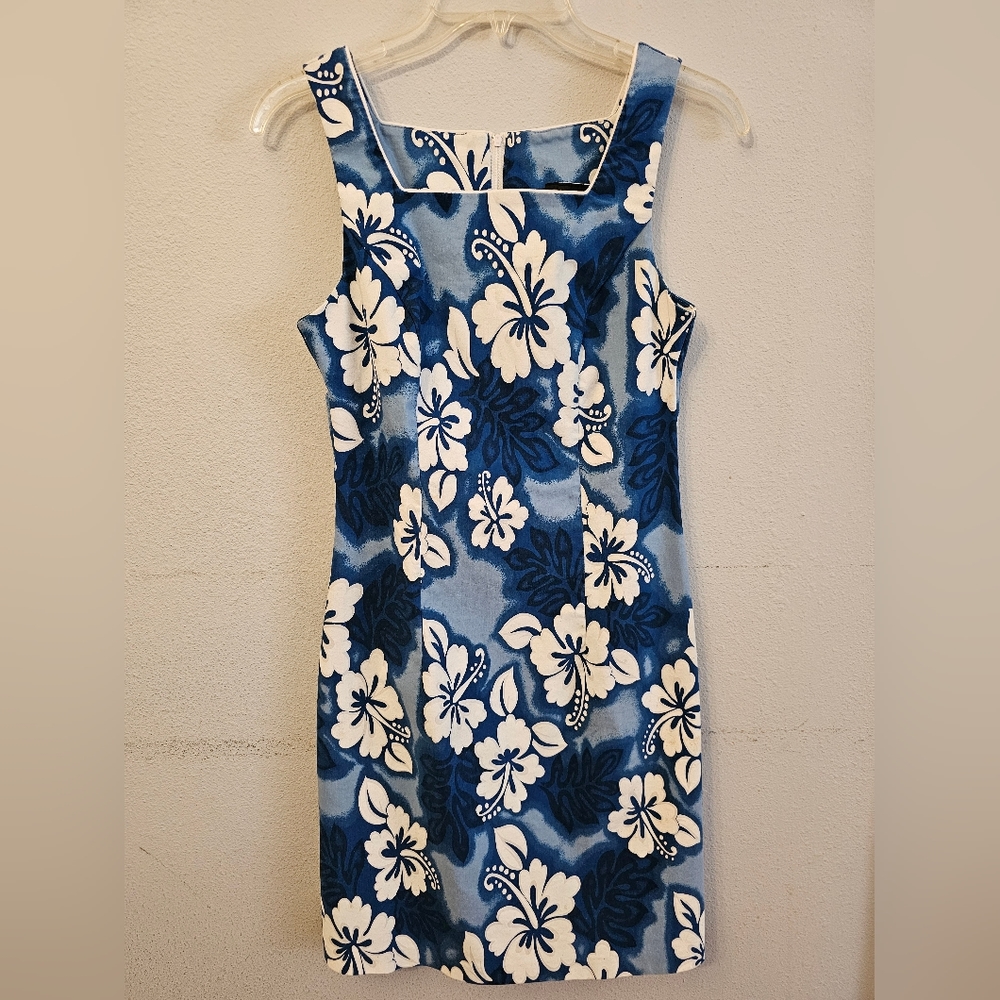 EUC Jodi Kristopher Blue Floral Dress SZ 7/8